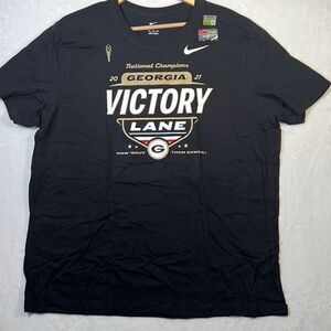 Nike Georgia Bulldogs Mens T-Shirt National Champions Black UGA Football Size2XL